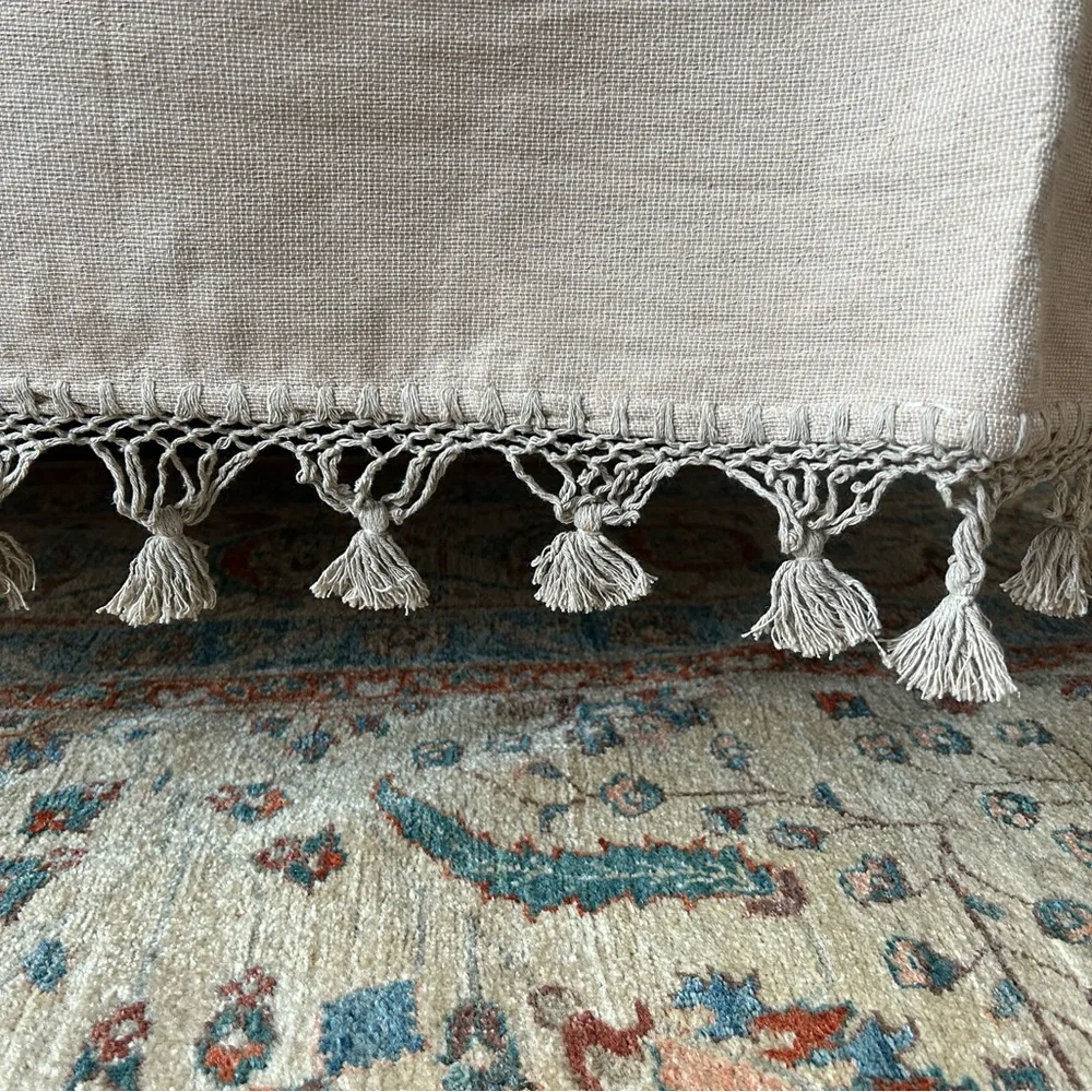 Hand Loom  Queen Size Cotton Bedspread.